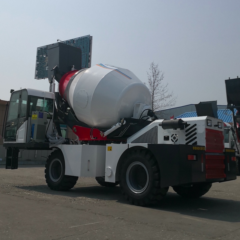 3m3 self-loading concrete mixer truck
