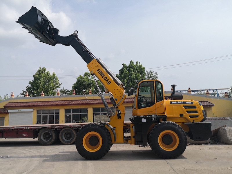 3ton telescopic wheel loader of T3000 model export to Middle Asia market