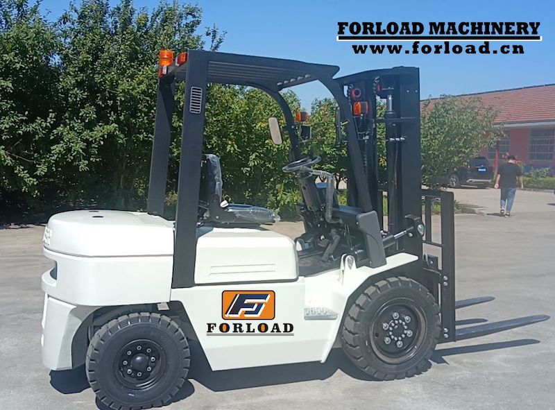 3ton diesel forklift of CPC30 model with ISUZU engine and white color